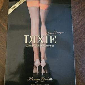 Honey Birdette Dixie Orange Stockings/Tights